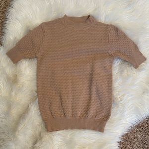 Fun textured fitted sweater